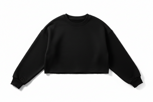 Grey Crop Sweatshirt