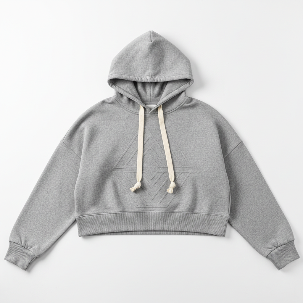 Grey Crop Sweatshirt